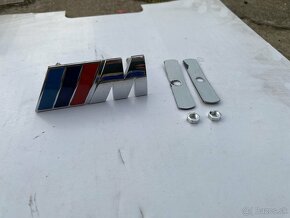 BMW M logo znak chrómovy do prednej masky - 6