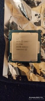 Intel core i7 7700 + DDR 4 16 Gb+ základná doska + SSD disk - 6