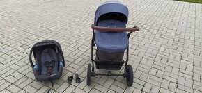 Predám Kinderkraft kočík 3in1 XMOOV Denim - 6