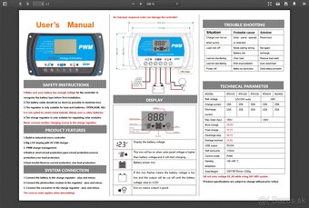 Solárny regulátor PWM RTD1220 12-24V/20A - 6