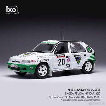 Modely Škoda Rallye 130 a Felicia Kit Car 1:18 IXO - 6