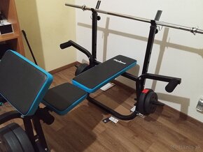 Predám bench Press lavičku + závažia a tyč - 6