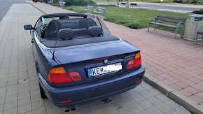 BMW 330i Cabrio, 6st, manuál, 170kw, e46, pôvodný stav - 6