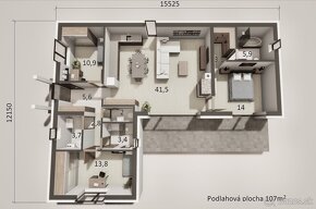 BENIAKOVCE - TEHLOVÝ 4 IZBOVÝ PEKNÝ RD 107 M2 S TERASOU, HRU - 6