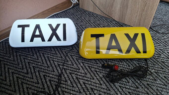 Taxi transparent ZLTY aj BIELY s LEDDIODOVIM osvetlenim - 6