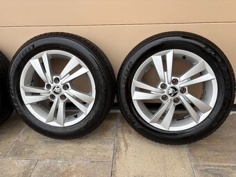 LETNA SADA ALU DISKY SKODA 5X100 R15 + LETNE PNEU 185/60 R15 - 6