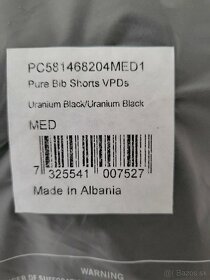 POC Pure VPDs Bib šortky s laclom a vložkou Uranium Black - 6