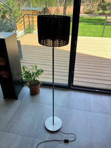 Stojaca lampa cierna textil - 6