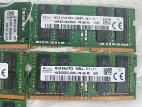 predám ram , pamäte pre notebooky (sodimm) 16gb DDR4 - 6