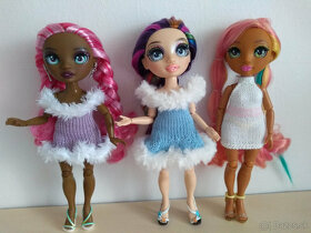 Kožuchy šaty pre bábiky Rainbow high barbie čiapky - 6