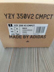 Adidas Yeezy 350 V2 CMPCT Slate Carbon,veľkosť 43 1/3, NOVÉ
 - 6