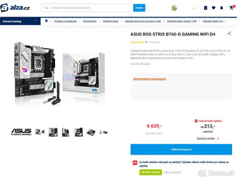 TOP Deska ASUS ROG STRIX B760-G GAMING WIFI D4 - ZÁRUKA - 6