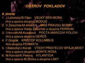 Ostrov Pokladov /1991, Promo, Kompilácia, Nepredajné vydanie - 6