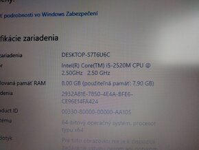 predám Dell latitude e5420 / Intel core i5 / 8gb ram / HDMI - 6