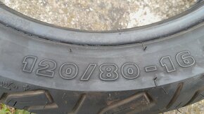 PREDÁM - Michelin city grip 120/80 r16 - 6