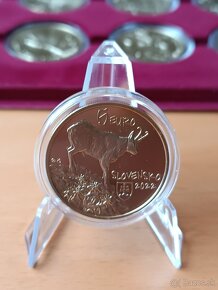 5€ mince, fauna a flóra, UNC, euro vlk,včela ... - 6