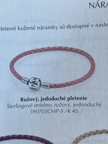 Pandora koženy ružovy naramok - 6