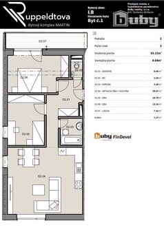 3 izbový byt č. IB_1D na predaj, v novostavbe, Martin - širš - 6