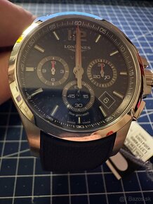 LONGINES CONQUEST V.H.P L3.727.4.96.6 | QUARTZ, CHRONOGRAF, - 6