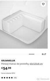 Postielka ikea Sundvik s matracom - 6