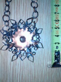 Tepaný kovový náhrdelník - 6