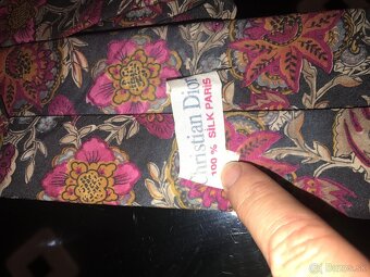 CHRISTIAN DIOR originál pánska kravata 100% silk - 6