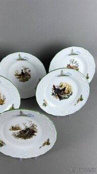 Tanierová súprava, NOVÁ, poľovnícky porcelán - 6