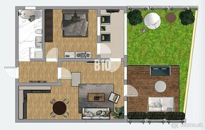 Znova aktuálne 2 izbový byt s terasou + garáž, Nitra - Staré - 6
