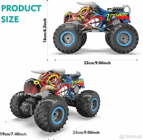 RC Monster Truck iBlivers 1:16 s dymovým efektom - 6