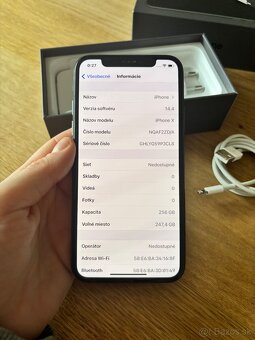 iPhone X 256GB 89% zdravie baterie - 6