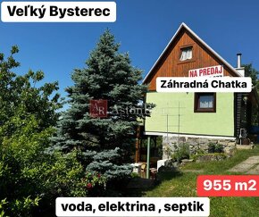 Na predaj záhradná CHATKA, pozemok 955 m2, voda, elektrina - 6