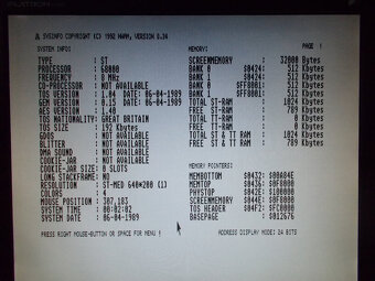 Predám Atari ST 520+ s 1 MB RAM a SD-HDD - 6