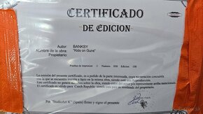 BANKSY LITOGRAFIE CERTIFIKAT - 6