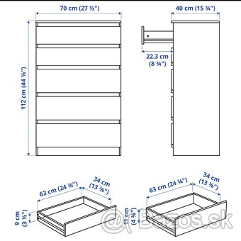 Ikea komoda Kullen - 6