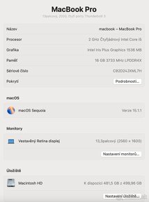 Macbook PRO 13, 2020, 16GB, 500GB, čtyřjádro, záruka - 6