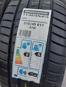 2x nové letné pneu 215/45R17 Bridgestone - 6