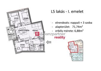 F119- 113- KIS - Ponúkame na predaj 3 izbový byt v meste Győ - 6