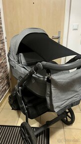 Kočík 3v1 Roan Bloom Grey Dots + ISOFIX základňa na vajíčko - 6