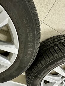 Predám komplet zimné kolesá Volkswagen R16 5x112 - 6