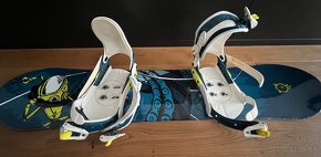 Detský snowboard (109 cm) s topánkami veľkosť 34, komplet - 6