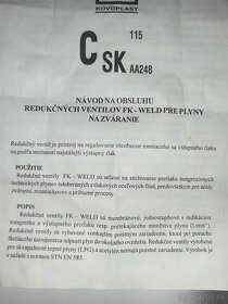 Redukčný ventil acetylén,zváranie - 6