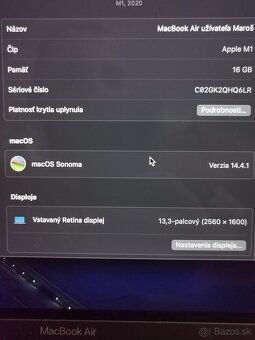 Apple macbook M1 16GB RAM/ 256GB ssd ZNÍŽENÁ CENA - 6