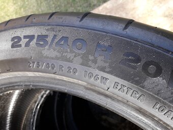 Dvojrozmer 315/35 r20 a 275/40 r20 letne pneumatiky - 6