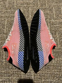 Adidas Deerupt Vel 46 2/3 červenomodré - 6