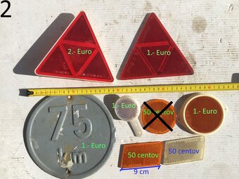 Svetlá a odrazové sklíčka na bicykel, príves, traktor vlečku - 6