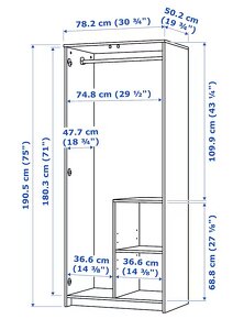 IKEA Brimnes skrina 78x190 cm - 6