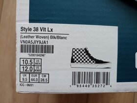 Nové pánske tenisky Vans Style 38 Vlt Lx Leather Woven - 6