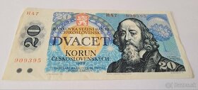 20 korun 1988 seria H47 2 po sebe iduce cisla - 6