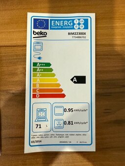 Vstavaná rúra BEKO BIM 22301 X (ako nová, ešte v záruke) - 6