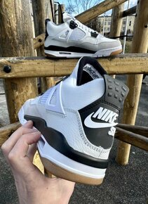 Nike sb air jordan retro 4 (white & gray) - 6